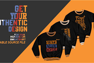 design creative sweatshirt or t shirts