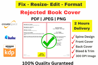 fix ebook cover, book cover resize, ebook cover to paperback cover, hardcover