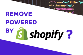 remove powered by shopify from your website in minutes