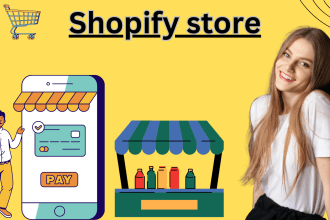 build shopify store and ecommerce store