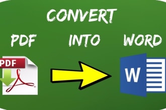 convert PDF to word, convert handwriting to word, and image to word