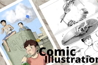 draw a comic page for your story
