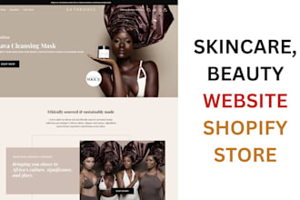 design skincare shopify store beauty website cosmetic store shopify