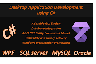 develop desktop and web applications using csharp, aspdotnet and PHP