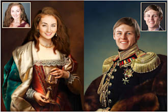 turn you into custom royal painting