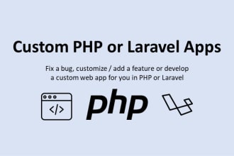 fix, add feature or develop custom website in PHP or laravel