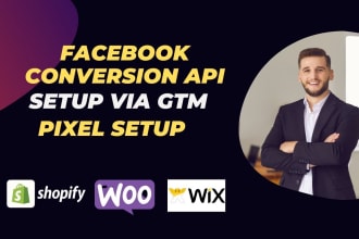 setup facebook pixel, meta conversion API server side tracking via GTM