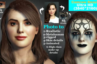 create 3d human realistic model from photo character creator
