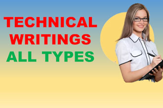 work for technical writing, article writing and content writing