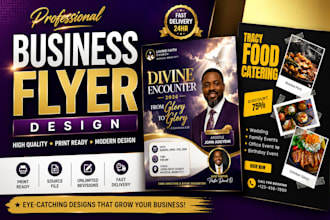 design professional business flyers, posters, and church flyer
