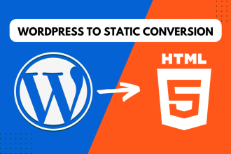 convert wordpress site to static HTML website