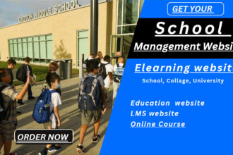 develop school, collage, universities, or lms education website