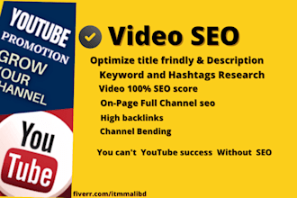 youtube video SEO optimize to improve your regular viewers
