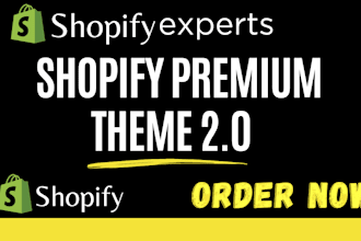 install the best shopify premium theme with customization