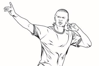 draw silhouette line art of any thing