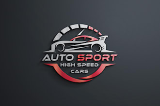 design car racing car wash car repair window tint rent car logo