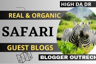 do safari guest post and safari backlinks on top safari blogs