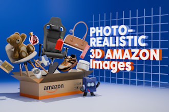 make 3d modeling and 3d renders for amazon listing images