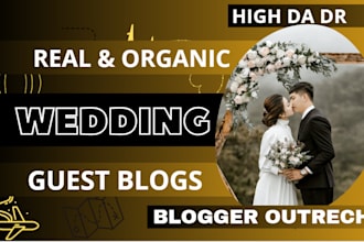 wedding guest post high dr backlinks on wedding blogs