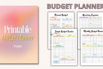 do digital planner, printable planner and journal design