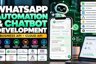 build whatsapp automation and chatbot solutions