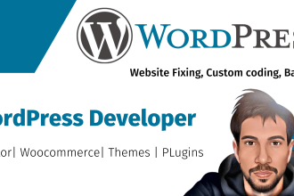 fix any wordpress bug, error, issues and woocommerce problem