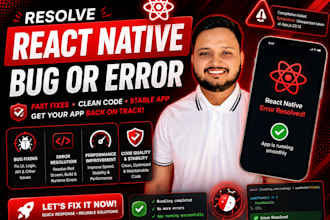 resolve react native bug or error