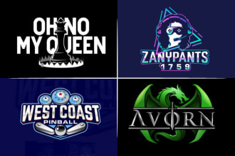 do twitch streamer or youtube gaming channel logo design