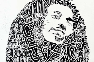 write anything in calligraphy within a custom silhouette