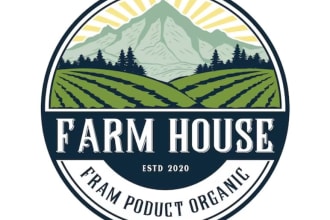 design a professional modern farm logo