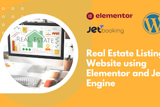 build real estate listing website with jet engine and elementor
