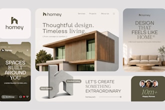 design a luxury modern real estate and construction logo