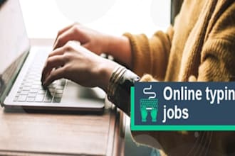 do typing job from pdf, script, image, scanned copy