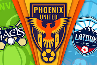 design a custom crest or badge for your sports team