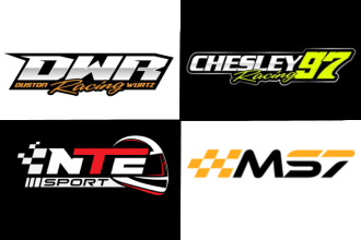 do motorsports car bike racing team or club logo design
