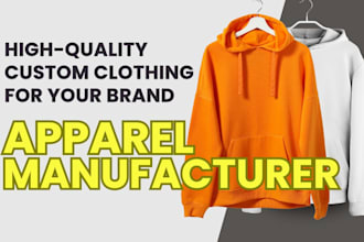 be your reliable clothing manufacturer for small and bulk orders