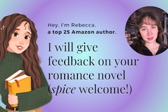 beta read your romance novel and give actionable feedback