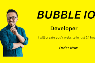 build bubble web app and bubble website in bubble io