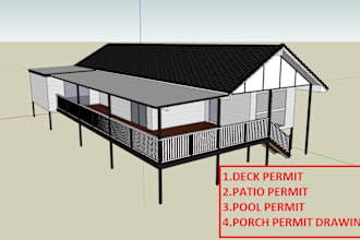 make deck permit drawing set