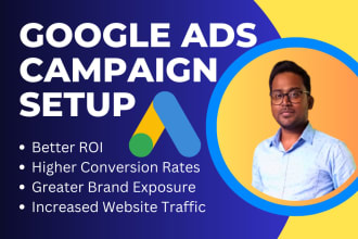 setup and manage google adwords ppc campaign for search ads