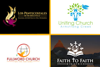 design unique church  community nonprofit and charity logo