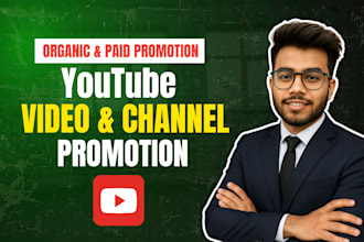 super fast organic youtube video or channel promotion for monetization