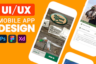 design an intuitive and engaging UI UX mobile app for your business