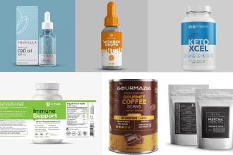do cbd label design, bottle label design and packaging design
