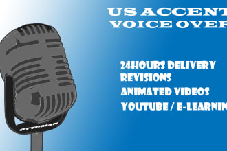 record a professional male voice in american accent using ai