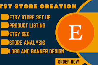 design and set up etsy store