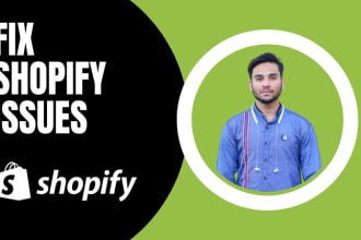 do shopify bug fixing and shopify custom coding