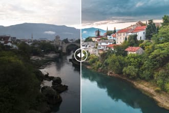 do stunning landscape photo editing or any photoshop work