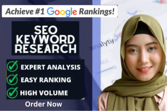 do advance SEO keyword or niche research and competitor analysis