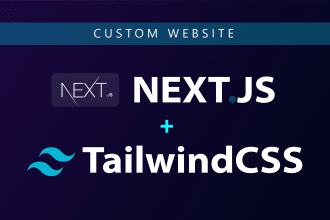 create and deploy custom website with nextjs and tailwindcss